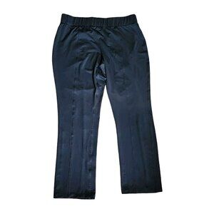 CJ BANKS Solid All Black Pull On Stretch Waist Pants Womens Plus Size 1X